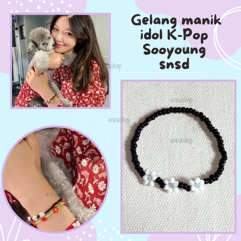 SNSD beads bracelet | Sooyoung SNSD BRACELET / gelang manik Sooyoung Taeyeon SNSD Kpop idol | gelang