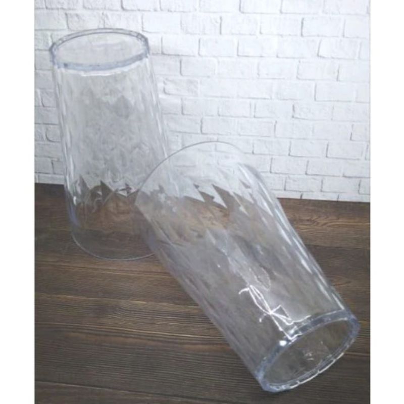 4 pcs Gelas plastik crystal diamond 500ml