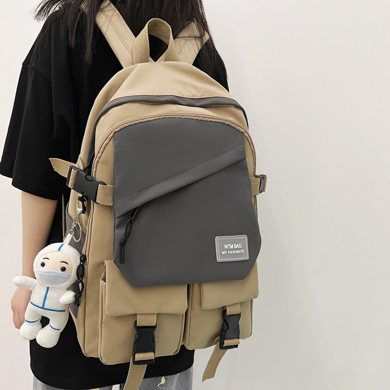 TAS RANSEL WANITA BACKPACK KOREA IMPORT 50 + BONEKA