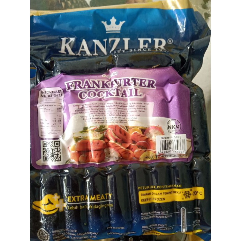 

KANZLER SOSIS FRANKFURTER COCKTAIL 500GR