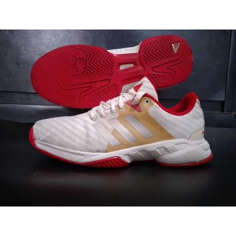 sepatu tenis badminton, voley, adidasbarricade court second original