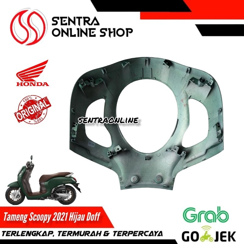 Cover fr top tameng depan scoopy all new 2021 hijau doff dop original