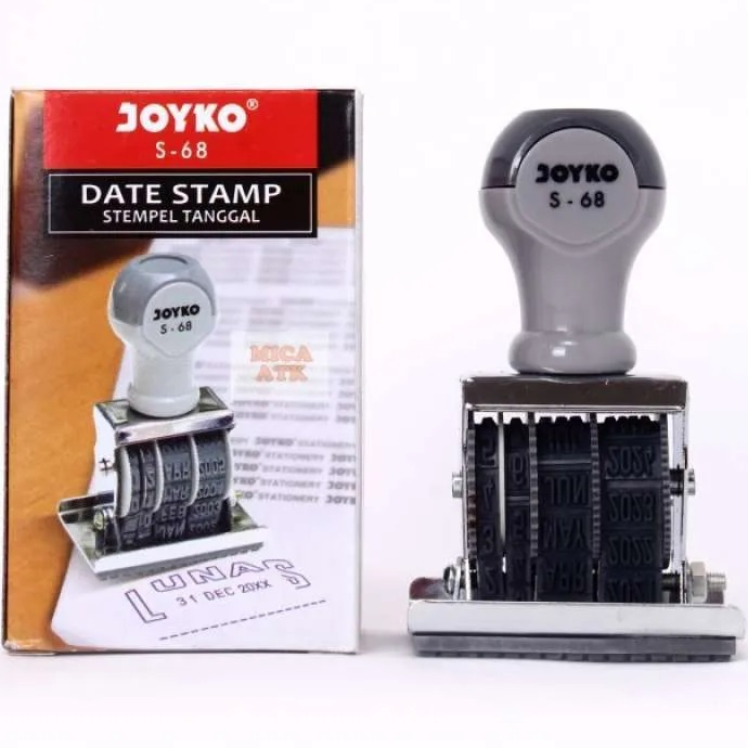 

JOYKO DATE STAMP S-68 LUNAS STEMPEL TANGGAL CAP LUNAS STAMPEL PERLENGKAPAN KANTOR SEKOLAH ALAT TULIS BAK STEMPEL S68 S 68