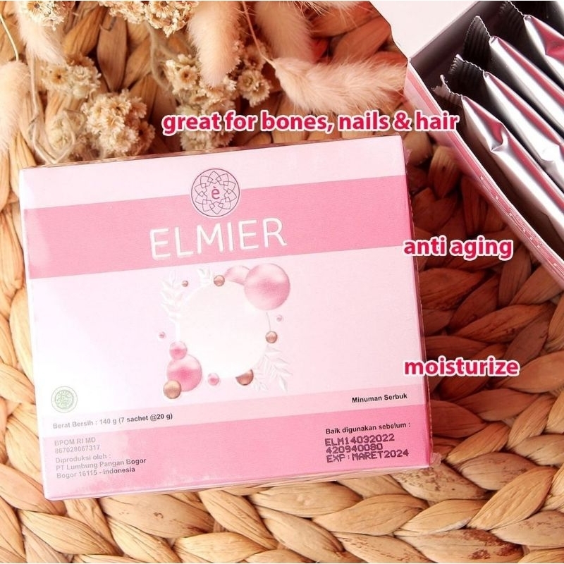 Elmier Collagen Kolagen Original Asli isi 7 sachet