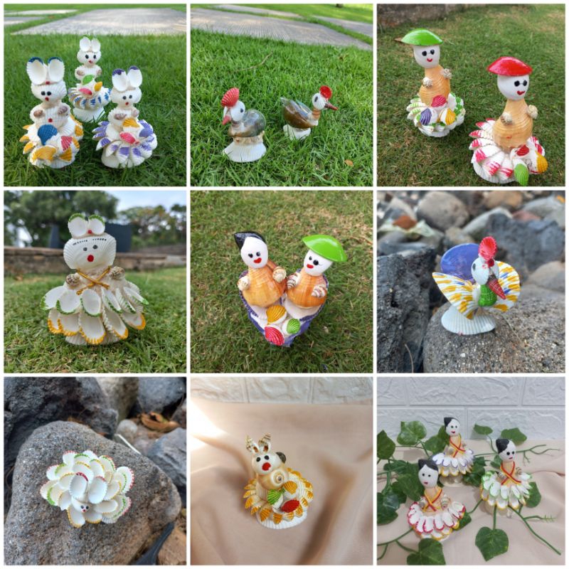 Boneka kerang / boneka kerang untuk hiasan / boneka prakarya dari kerang / boneka