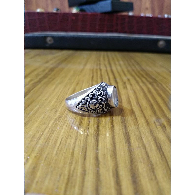 Cincin / emban perak ukir Bali