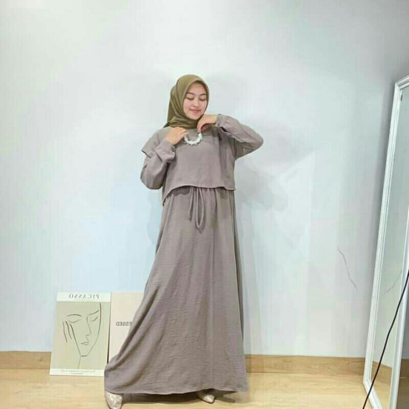 GAMIS DRESS ALESHA // DRESS WANITA TERBARU// DRESS ALESHA