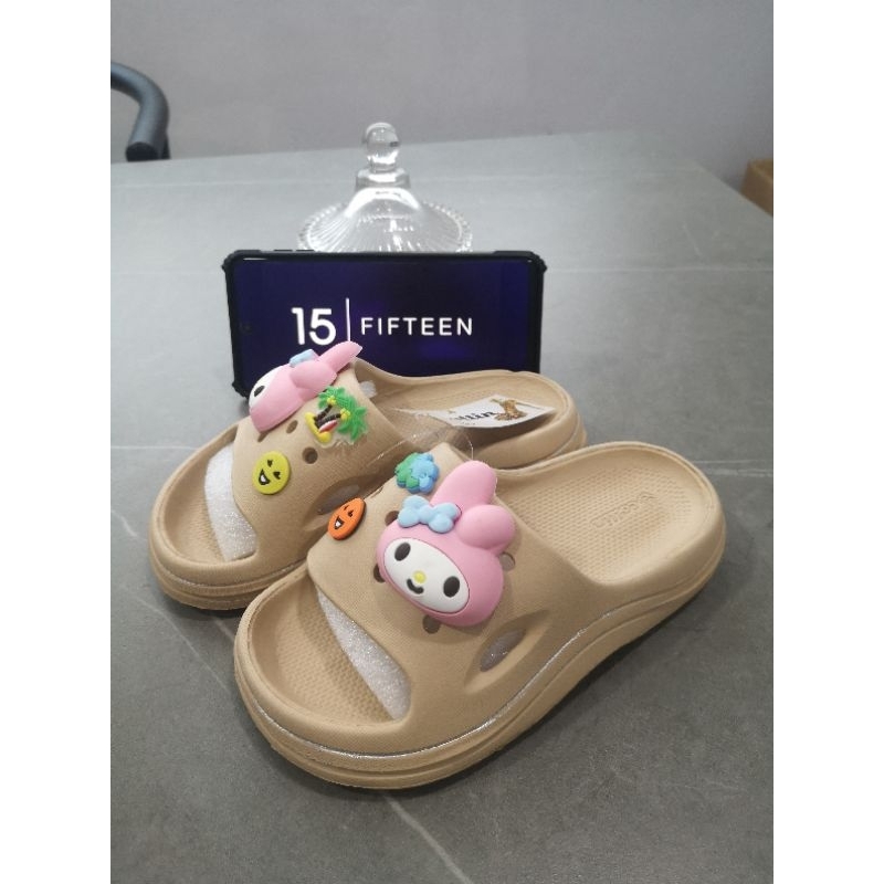 NEW ! ! ! Size 24-35 Usia 2-9 Tahun  baby girls sandal/Sandal Anak Perempuan Fuji Jelly Slop RABBIT 7815