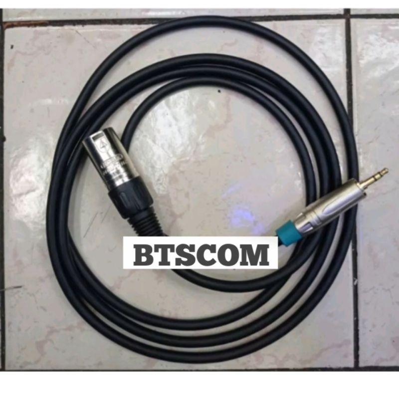 KABEL XLR MALE TO 3.5MM KABEL CANON COWOK KE 3.5MM KABEL HP / LAPTOP KE SPEAKER AKTIF