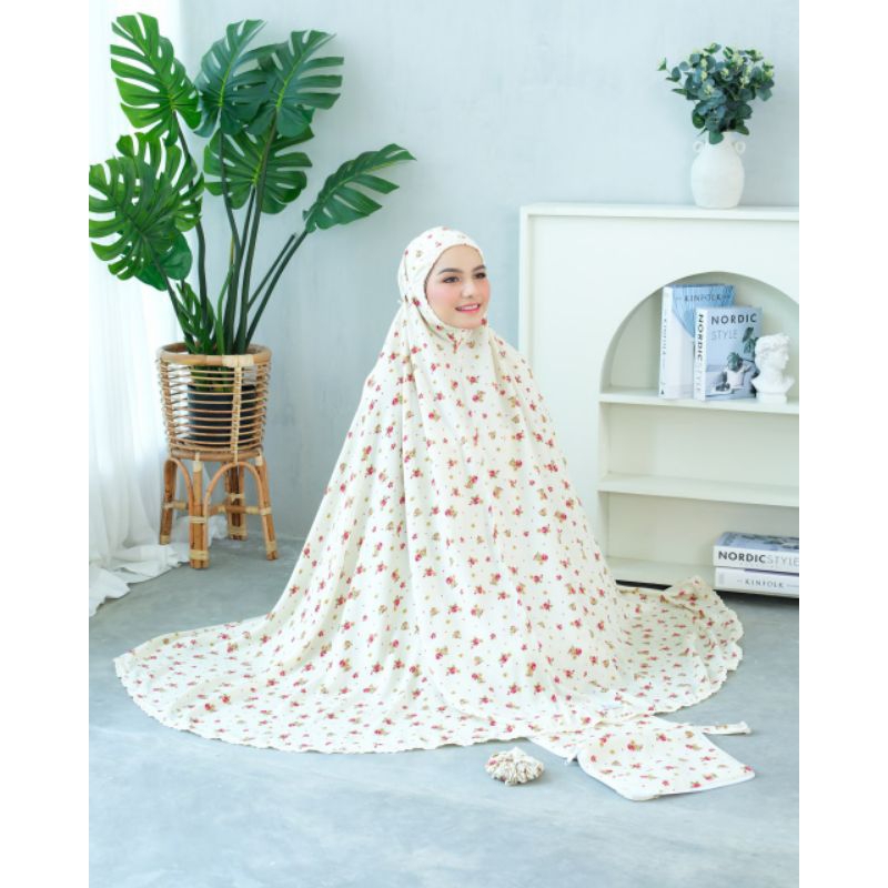 MUKENA RAYON ORI ZLATRA SIGN BOUQUET ROSE