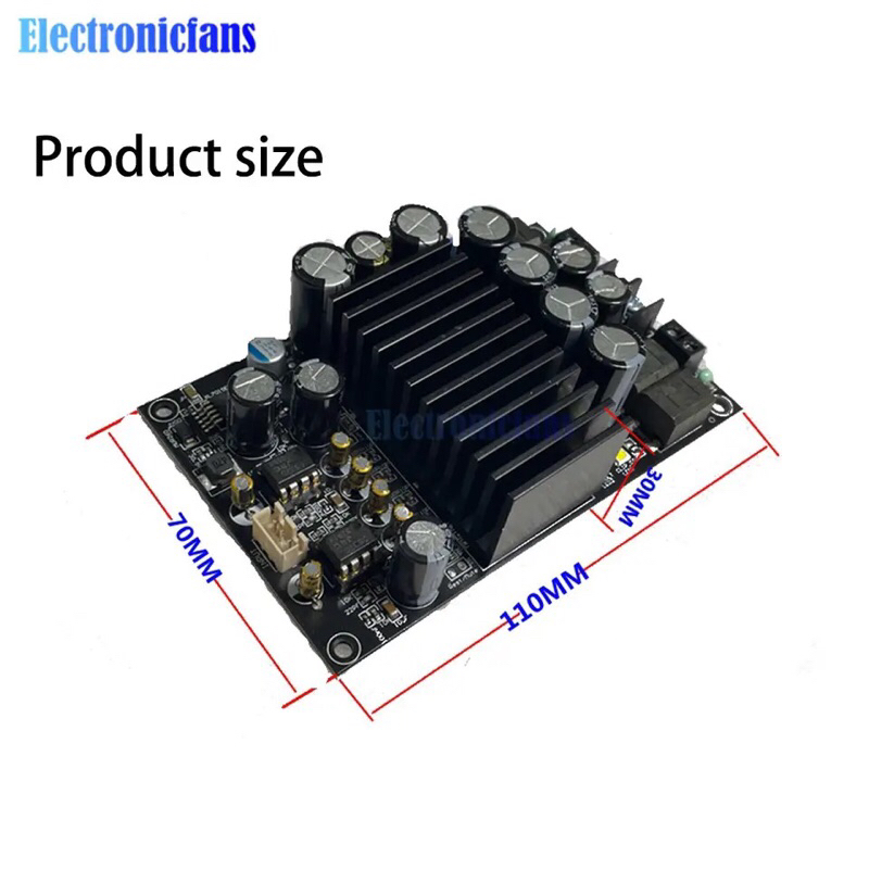 High Power TPA3255 HIFI Stereo Class D Amplifier DC 48V Audio Power Amplifier Board 300W*2 Digital 2.0 Channel Amp Module