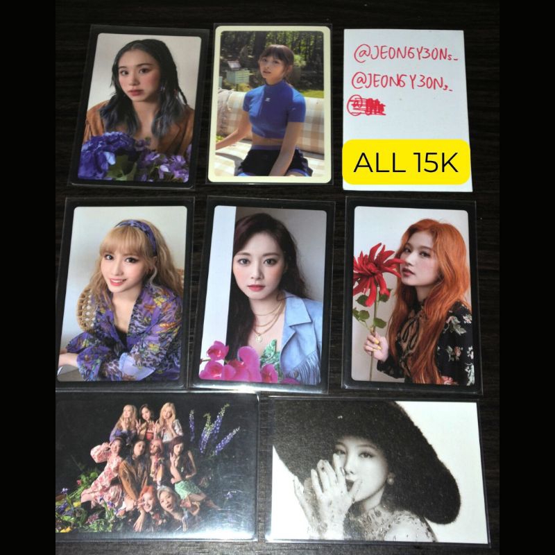 PC BENE TWICE MORE AND MORE BETWEEN 1&2 MOMO SANA TZUYU CHAEYOUNG. BUSINESS CARD IM NAYEON