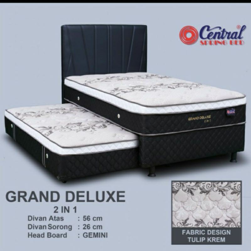 Springbed Central GRAND DELUXE PLUSHTOP 2 in 1 - Kasur Anak Central spring bed kasur Sorong Plush Top