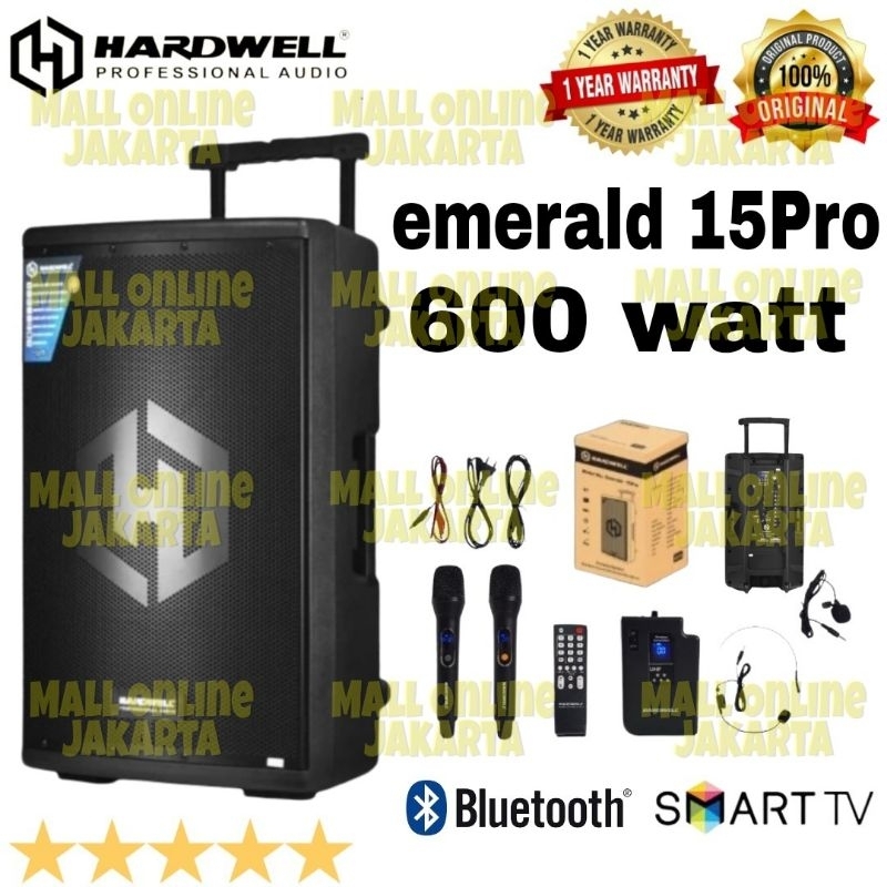 Portable speaker 15 inch original hardwell Emerald 15 pro