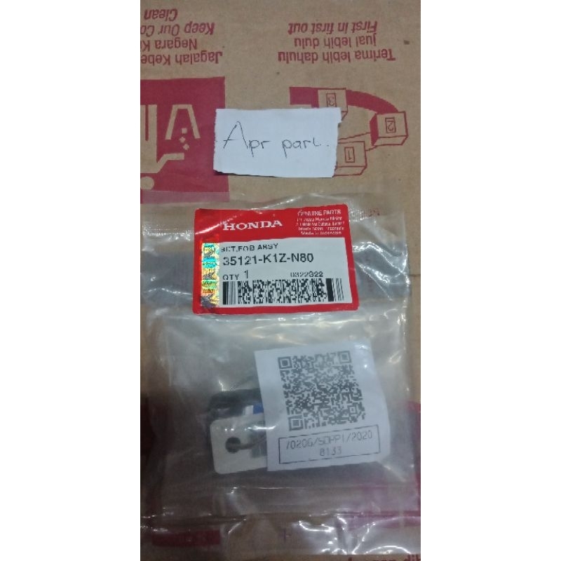 Set Remote Kunci Kontak PCX 160 Set Fob Remot Assy Pcx 160 Ori Ahm 35121K1ZN80