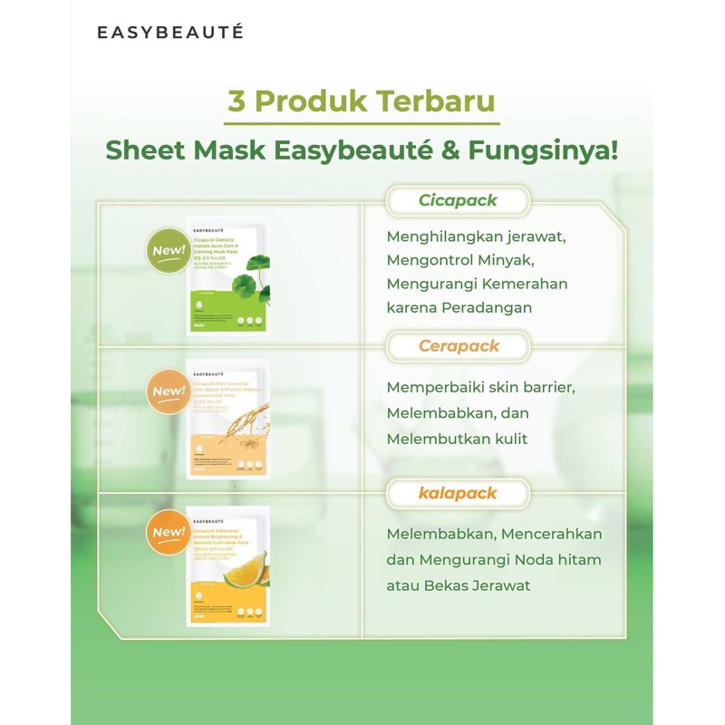 [READY] KEMASAN BARU Alopack &amp; Kalapack PLUS Cerapack cicapack SHEETMASK MASKER korea easybeauty easy beauty easybeaute