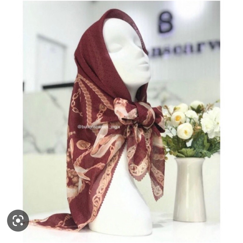 jual buttonscarves chain preloved ruby dan nada si atau chain verde