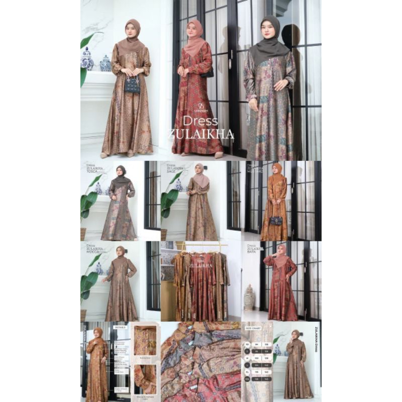 ZULAIKHA DRESS BY GREENISM/ZULAIKHA DRESS GREENISM/ZULAIKHA GAMIS GREENISM/DRESS GREENISM/GAMIS GREE