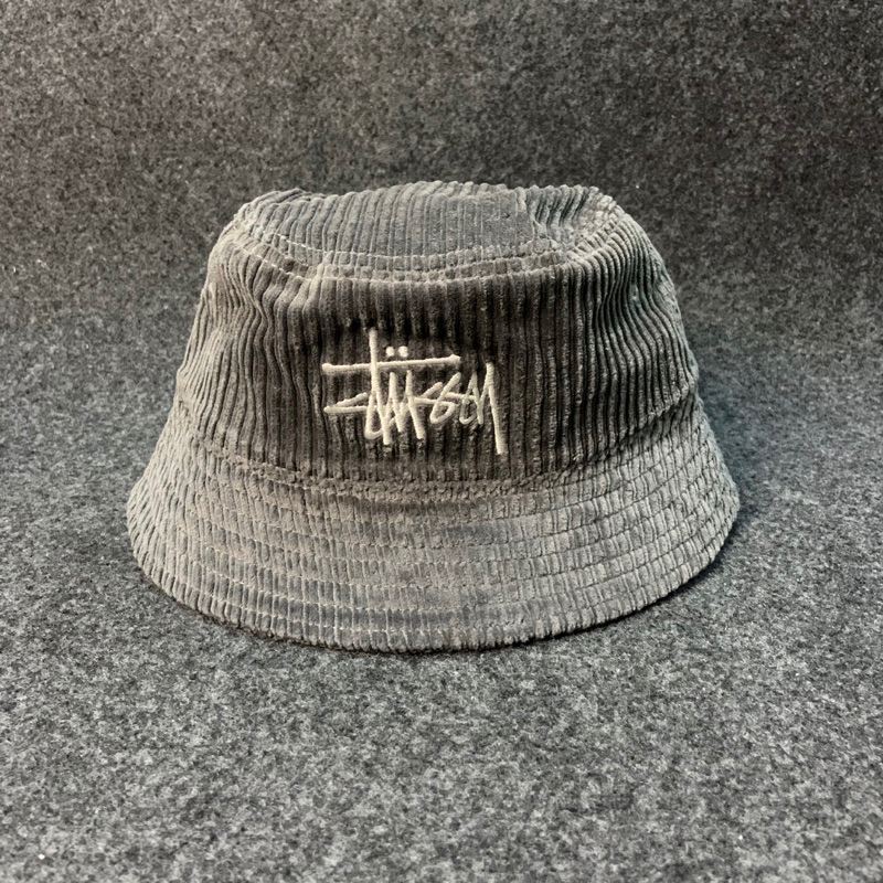bucket hat stussy corduroy second - topi stussy