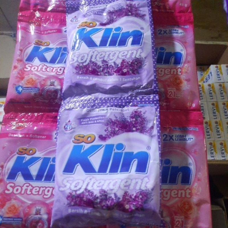 Soklin softergent bubuk renceng