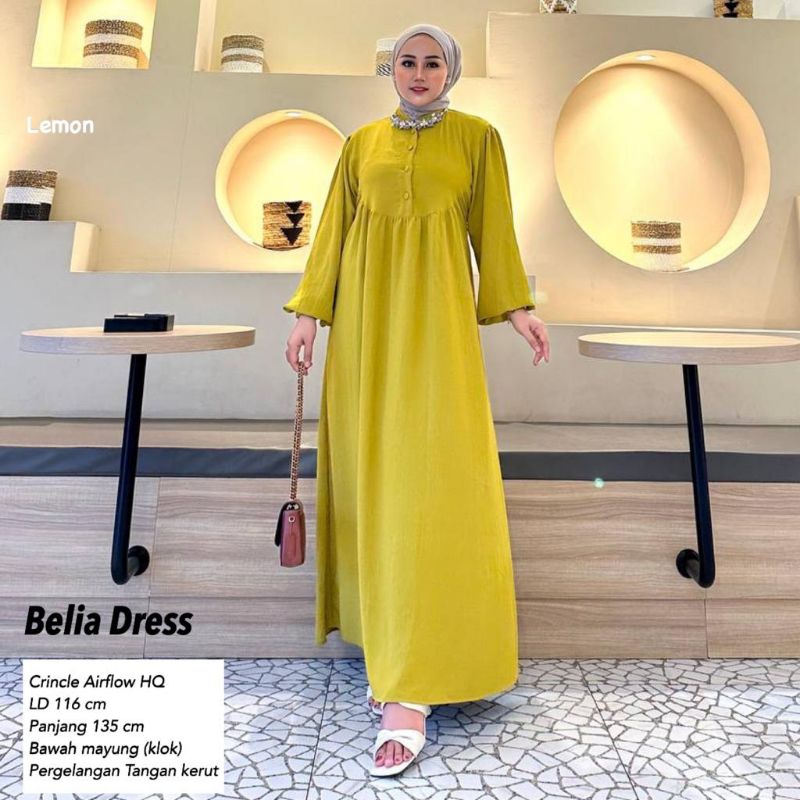 Dress AirFlow Lengan Balon - Belia Dress //JF822