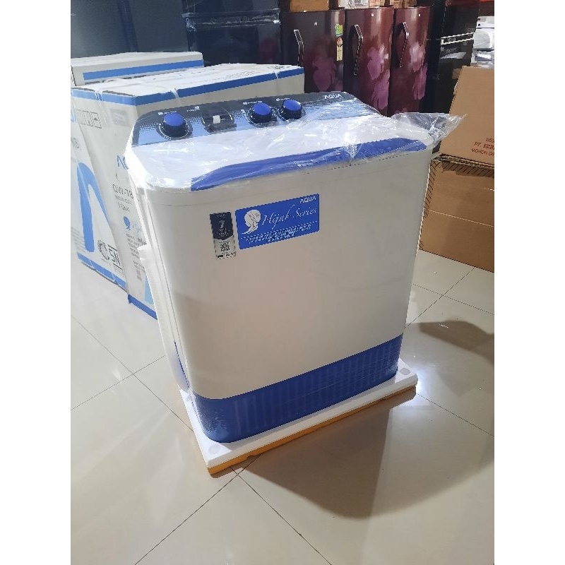 Mesin Cuci 2 Tabung 7kg Aqua QW 781XT