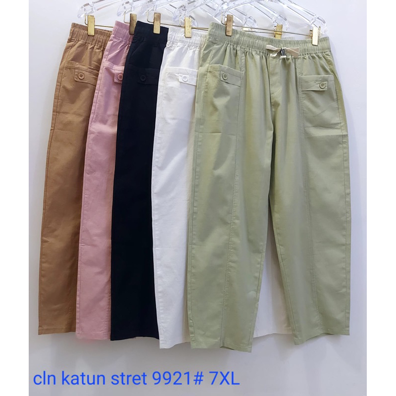 size 4XL - 7XL celana katun abngkok stretch import