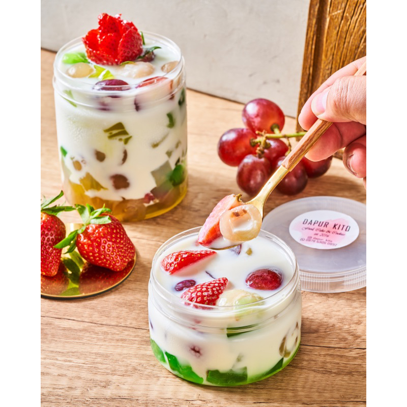 

FRUIT CREAMY DESSERT/ Es jelly / es buah