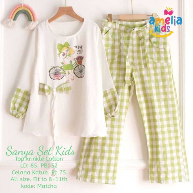 SANYA SET KIDS/SETELAN CELANA ANAK PEREMPUAN BY AMELIA KIDS