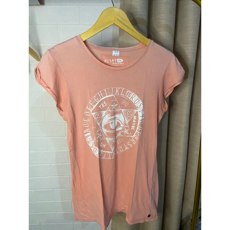 88 kaos peach rusty preloved