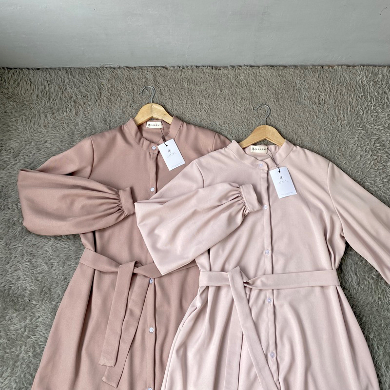 AROOMI.CO - One Set Tunik Outer Rok | Salza One Set Tunik Baju Lebaran