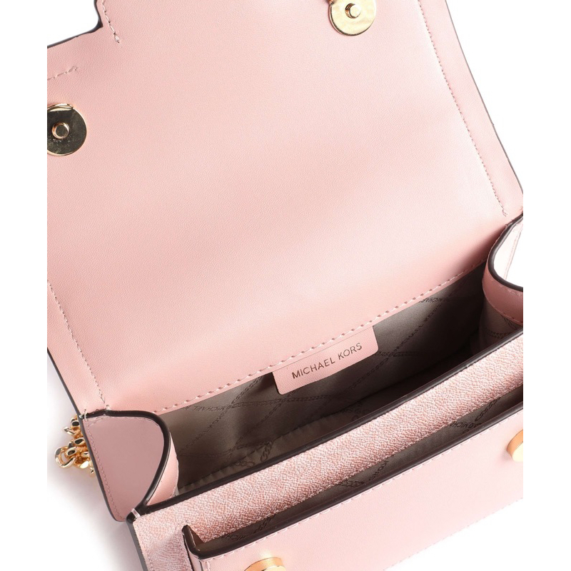 M-K Heather Crossbody Bag Canvas Pink MK 2202