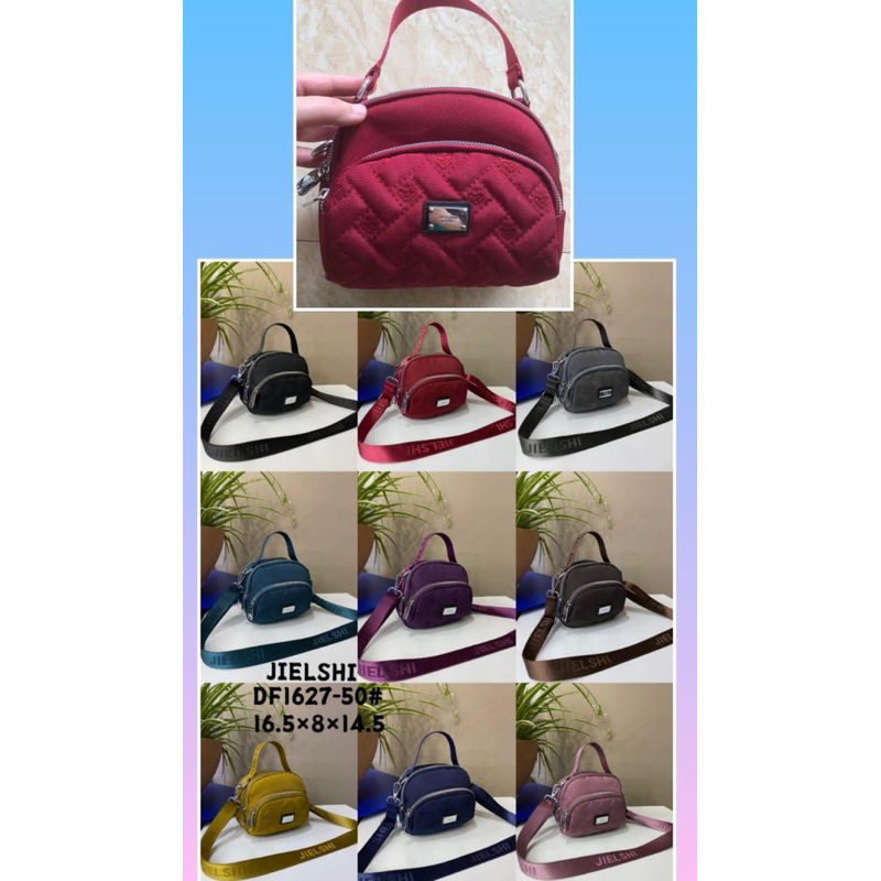 Tas Jielshi 1627 bahan kanvas tebal Import  2Fungsi Tas Tenteng dan selempang import