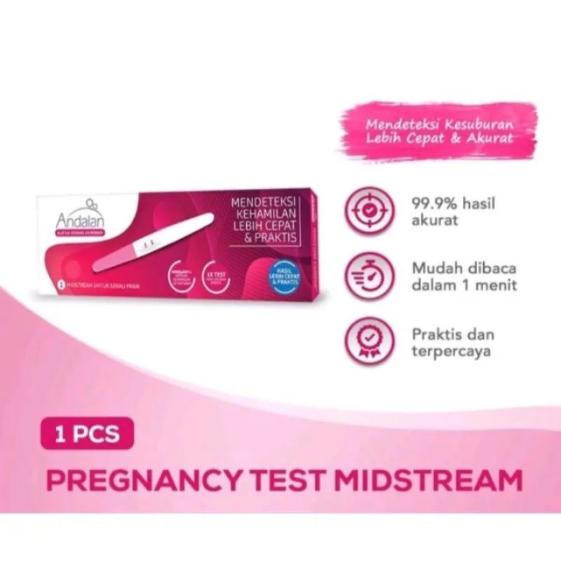 ANDALAN PREGNANCY TEST MIDSTREAM / ANDALAN TEST KEHAMILAN