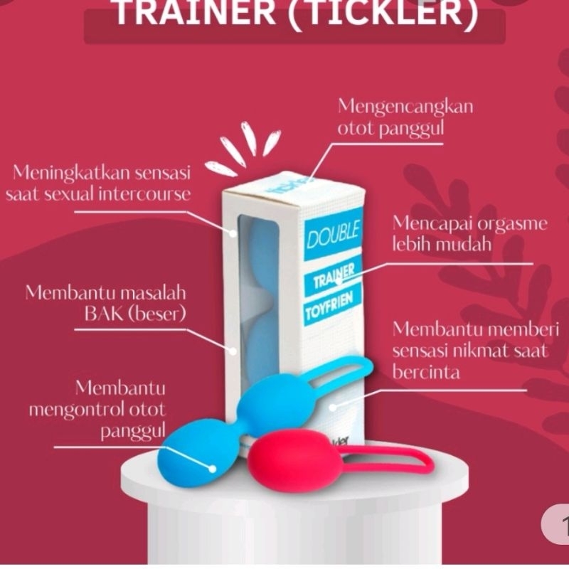 BOLA KEGEL BALL SINGLE DAN DOUBLE ALAT TERAPI LATIHAN YOGA KEGELAN UNTUK IBU WANITA ISTRI PEREMPUAN 