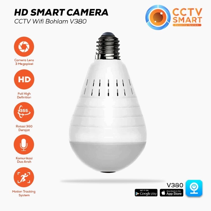 IP Camera CCTV Lampu Bohlam Kamera Pengintai