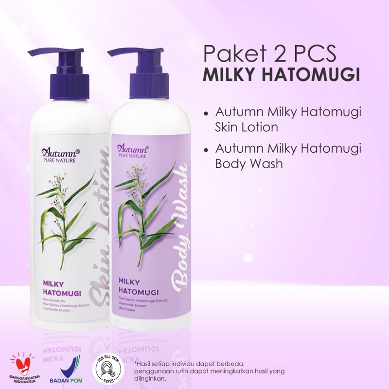 PROMO TERLARIS SEN - PAKET 2 MILKY HATOMUGI ( MHBW+MHSL )