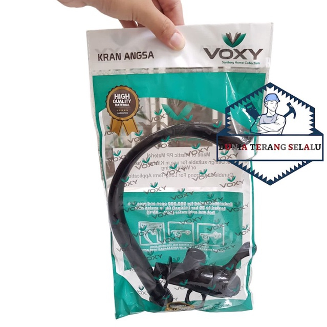 Kran Angsa PVC VOXY model ENGKOL 1/2 verloop 3/4 - Kran Tembok Plastik  - Kran Air Leher Angsa - Keran Bak Cuci Dapur - Kran Cuci Piring VOXY