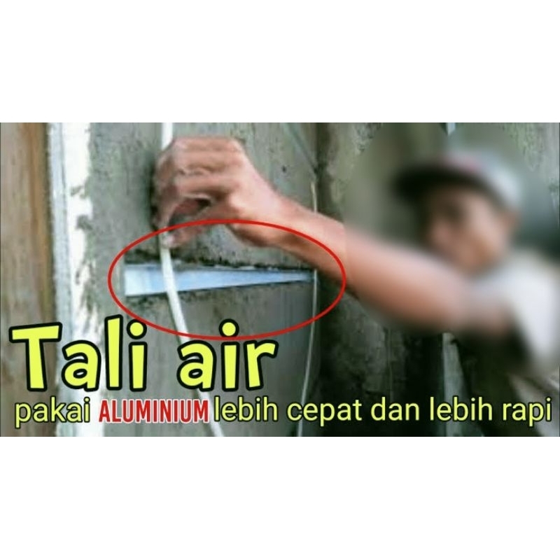 RB2 LIST U ALUMUNIUM BUAT TALI AIR UKURAN 2 CM X 2CM BAGUS