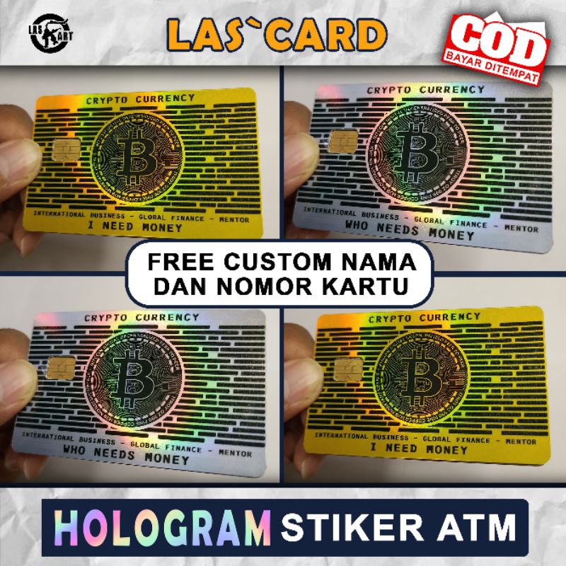 

[PREMIUM] CRYPTO STIKER KARTU ATM/E-MONEY