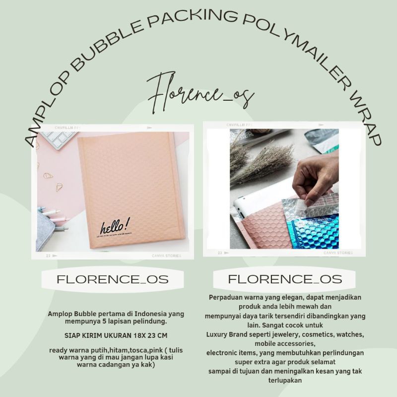 

Amplop Bubble Packing PolyMailer Wrap Envelope Paking Aluminium RUSFET