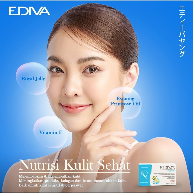Ediva YOUNG BOX isi 28 by Meiji JAPAN Kulit glowing anti aging