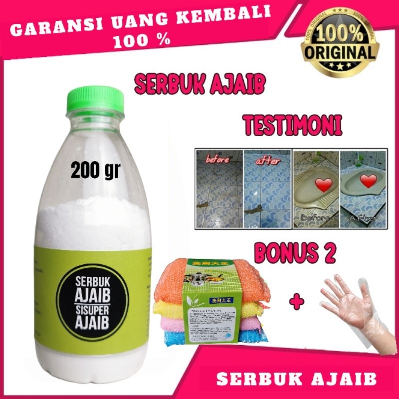 Serbuk Ajaib Pembersih WC Lantai Kerak Noda Kuning isi 200gr