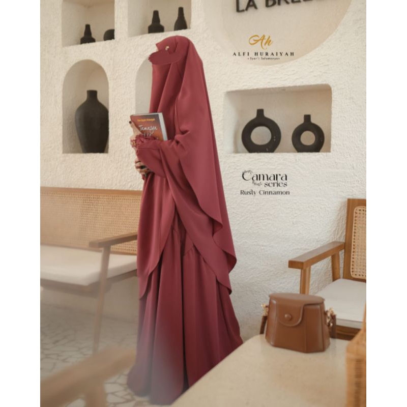Camara Series Alfi Huraiyah Gamis Set French Khimar