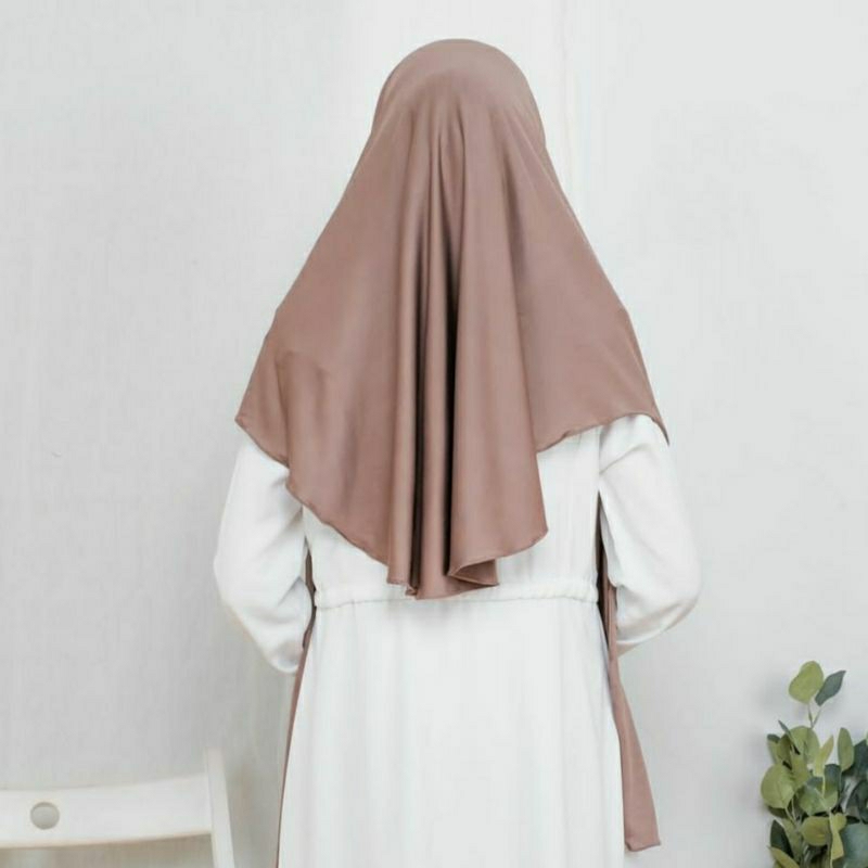 Pashmina Instan Oval Jersey Tanpa Inner