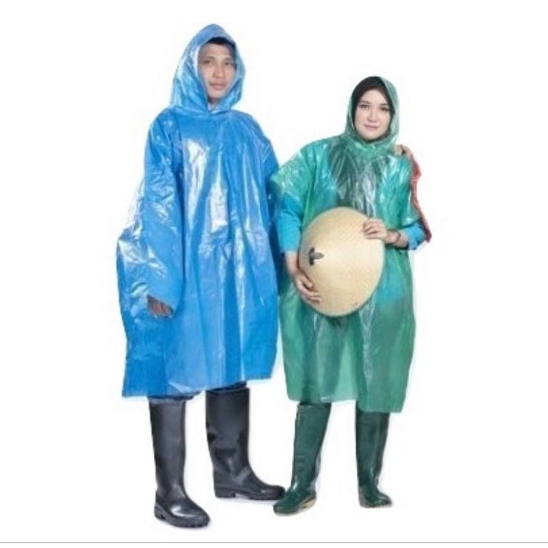 Mantel plastik / mantel kantong / mantel murah / mantel poncho / mantel celana / jas hujan plastik