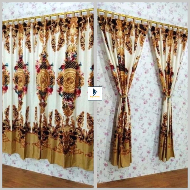 Gorden Hordeng Pintu Motif Batik Sultan Bahan Katun