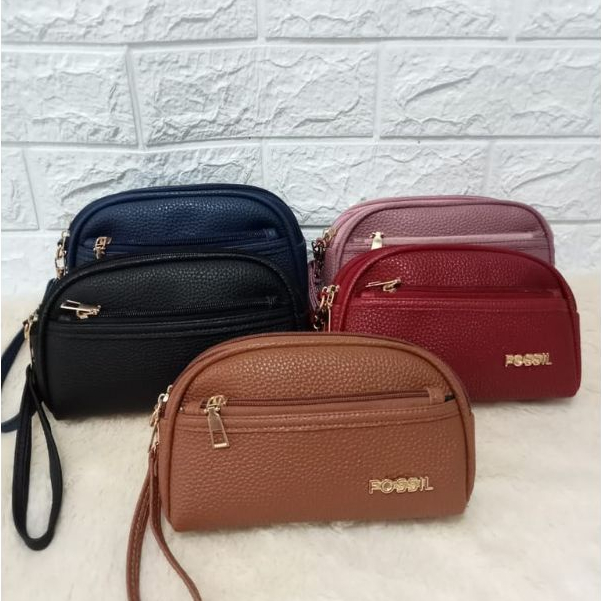 Dompet Wanita Temapat HP Uang  Dan Kunci PAPIRUT 3 Ruang / Resleting HANDBAG Hanging wallet Pouch Kosmetik Make-up terbaru