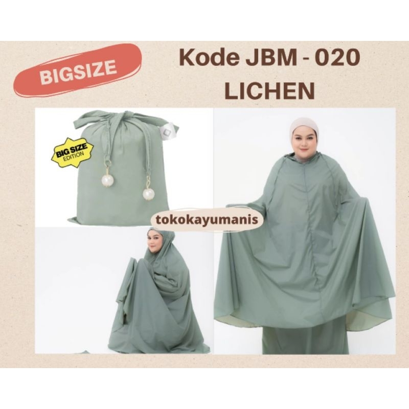 [BIGSIZE] MUKENA TRAVEL MINI ALF BY ALIF MODERN WEAR  LICHEN