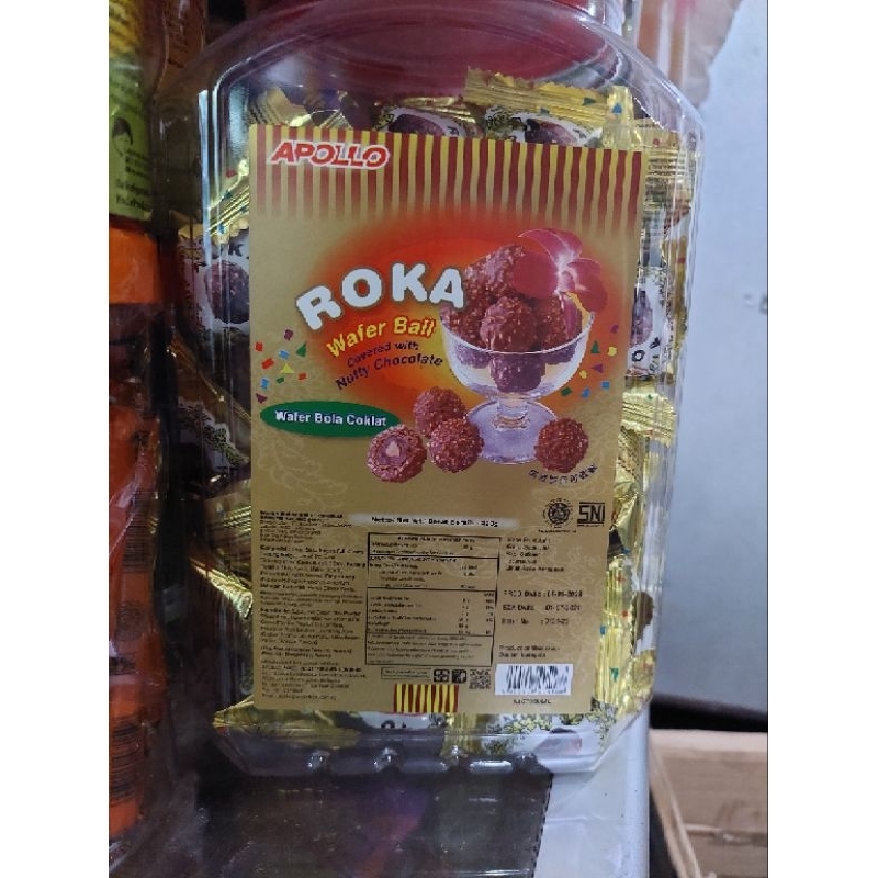 APOLLO ROKA WAFER BALL CHOCOLATE KEMASAN TOPLES ISI 70